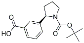 (R)-3-(1-(TERT-BUTOXYCARBONYL)PYRROLIDIN-2-YL)BENZOIC ACID Struktur