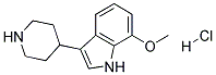 7-METHOXY-3-(PIPERIDIN-4-YL)-1H-INDOLE HYDROCHLORIDE Struktur