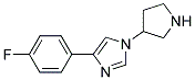 4-(4-FLUORO-PHENYL)-1-PYRROLIDIN-3-YL-1H-IMIDAZOLE Struktur