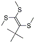 3,3-DIMETHYL-1,1,2-TRIS-METHYLSULFANYL-BUT-1-ENE Struktur