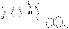 N'-(4-ACETYLPHENYL)-N-METHYL-N-[3-(5-METHYL-1H-BENZIMIDAZOL-2-YL)PROPYL]UREA Struktur