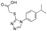 [[4-(4-ISOPROPYLPHENYL)-4H-1,2,4-TRIAZOL-3-YL]THIO]ACETIC ACID Struktur