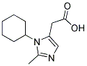 (3-CYCLOHEXYL-2-METHYL-IMIDAZOL-4-YL)-ACETIC ACID Struktur