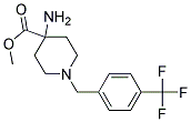 METHYL 4-AMINO-1-(4-(TRIFLUOROMETHYL)BENZYL)PIPERIDINE-4-CARBOXYLATE Struktur