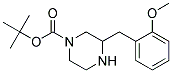 3-(2-METHOXY-BENZYL)-PIPERAZINE-1-CARBOXYLIC ACID TERT-BUTYL ESTER Struktur