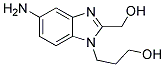 3-(5-AMINO-2-HYDROXYMETHYL-BENZOIMIDAZOL-1-YL)-PROPAN-1-OL Struktur