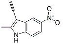 3-ETHYNYL-2-METHYL-5-NITRO-INDOLE Struktur