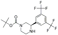 (R)-3-(3,5-BIS-TRIFLUOROMETHYL-PHENYL)-PIPERAZINE-1-CARBOXYLIC ACID TERT-BUTYL ESTER Struktur