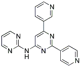 N-(6-PYRIDIN-3-YL-2-PYRIDIN-4-YLPYRIMIDIN-4-YL)PYRIMIDIN-2-AMINE Struktur