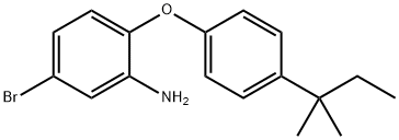 5-BROMO-2-[4-(TERT-PENTYL)PHENOXY]PHENYLAMINE Struktur