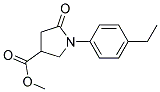 METHYL 1-(4-ETHYLPHENYL)-5-OXOPYRROLIDINE-3-CARBOXYLATE Struktur