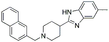 5-METHYL-2-[1-(2-NAPHTHYLMETHYL)PIPERIDIN-4-YL]-1H-BENZIMIDAZOLE Struktur