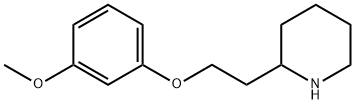 3-METHOXYPHENYL 2-(2-PIPERIDINYL)ETHYL ETHER Struktur