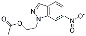 ACETIC ACID 2-(6-NITRO-INDAZOL-1-YL)-ETHYL ESTER Struktur