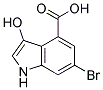 6-BROMO-3-HYDROXY-4-INDOLE CARBOXYLIC ACID Struktur