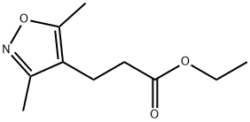 3-(3,5-DIMETHYL-ISOXAZOL-4-YL)-PROPIONIC ACID ETHYL ESTER Struktur