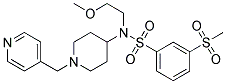 N-(2-METHOXYETHYL)-3-(METHYLSULFONYL)-N-[1-(PYRIDIN-4-YLMETHYL)PIPERIDIN-4-YL]BENZENESULFONAMIDE Struktur