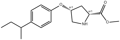 METHYL (2S,4S)-4-[4-(SEC-BUTYL)PHENOXY]-2-PYRROLIDINECARBOXYLATE Struktur