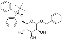 BENZYL-6-O-(TERT-BUTYLDIPHENYLSILYL)-ALPHA-D-GLUCOPYRANOSIDE Struktur