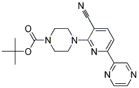 4-(3-CYANO-6-PYRAZIN-2-YL-PYRIDIN-2-YL)-PIPERAZINE-1-CARBOXYLIC ACID TERT-BUTYL ESTER Struktur