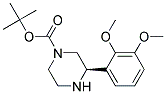 (R)-3-(2,3-DIMETHOXY-PHENYL)-PIPERAZINE-1-CARBOXYLIC ACID TERT-BUTYL ESTER Struktur