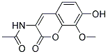 N-(7-HYDROXY-8-METHOXY-2-OXO-2H-CHROMEN-3-YL)-ACETAMIDE Struktur