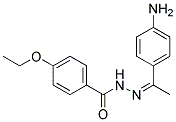 4-ETHOXY-BENZOIC ACID [1-(4-AMINO-PHENYL)-ETHYLIDENE]-HYDRAZIDE Struktur