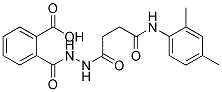 2-(N'-[3-(2,4-DIMETHYL-PHENYLCARBAMOYL)-PROPIONYL]-HYDRAZINOCARBONYL)-BENZOIC ACID Struktur