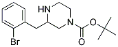 3-(2-BROMO-BENZYL)-PIPERAZINE-1-CARBOXYLIC ACID TERT-BUTYL ESTER Struktur