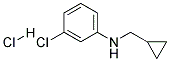 (3-CHLORO-PHENYL)-CYCLOPROPYLMETHYL-AMINE HYDROCHLORIDE Struktur