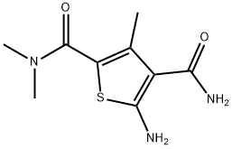 5-AMINO-N2,N2,3-TRIMETHYLTHIOPHENE-2,4-DICARBOXAMIDE Struktur