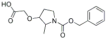 3-(CARBOXYMETHOXY)METHYL-1-CBZ-PYRROLIDINE Struktur