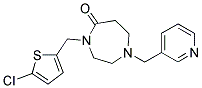 4-[(5-CHLORO-2-THIENYL)METHYL]-1-(PYRIDIN-3-YLMETHYL)-1,4-DIAZEPAN-5-ONE Struktur