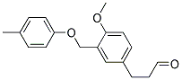 3-(4-METHOXY-3-P-TOLYLOXYMETHYL-PHENYL)-PROPIONALDEHYDE Struktur