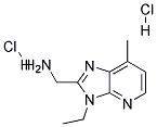 C-(3-ETHYL-7-METHYL-3H-IMIDAZO[4,5-B]PYRIDIN-2-YL)-METHYLAMINE DIHYDROCHLORIDE Struktur