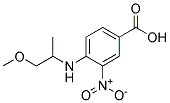 4-(2-METHOXY-1-METHYL-ETHYLAMINO)-3-NITRO-BENZOIC ACID Struktur