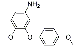 4-METHOXY-3-(4-METHOXYPHENOXY)ANILINE Struktur