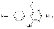 4-(2,4-DIAMINO-6-ETHYL-PYRIMIDIN-5-YL)-BENZONITRILE Struktur