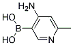 (4-AMINO-6-METHYLPYRIDIN-3-YL)BORONIC ACID Struktur