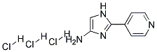 2-PYRIDIN-4-YL-1H-IMIDAZOL-4-YLAMINE 3HCL Struktur