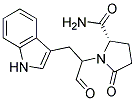 N-(1-FORMYL-2-(1H-INDOL-3-YL)ETHYL)-5-OXOPROLINAMIDE Struktur