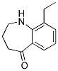 9-ETHYL-1,2,3,4-TETRAHYDRO-BENZO[B]AZEPIN-5-ONE Struktur