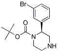 (S)-2-(3-BROMO-PHENYL)-PIPERAZINE-1-CARBOXYLIC ACID TERT-BUTYL ESTER Struktur