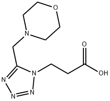 3-[5-(MORPHOLIN-4-YLMETHYL)-1H-TETRAZOL-1-YL]PROPANOIC ACID Struktur