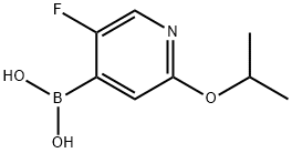 (5-FLUORO-2-ISOPROPOXYPYRIDIN-4-YL)BORONIC ACID Struktur