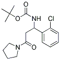 TERT-BUTYL-1-(2-CHLOROPHENYL)-3-OXO-3-(PYRROLIDIN-1-YL)PROPYLCARBAMATE Struktur