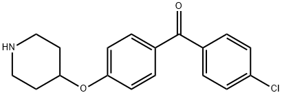 (4-CHLOROPHENYL)[4-(4-PIPERIDINYLOXY)PHENYL]-METHANONE Struktur