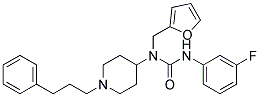 N'-(3-FLUOROPHENYL)-N-(2-FURYLMETHYL)-N-[1-(3-PHENYLPROPYL)PIPERIDIN-4-YL]UREA Struktur