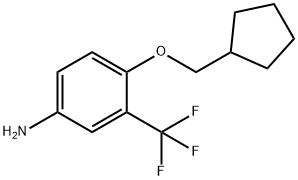 4-(CYCLOPENTYLMETHOXY)-3-(TRIFLUOROMETHYL)ANILINE Struktur