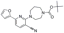 4-(3-CYANO-6-FURAN-2-YL-PYRIDIN-2-YL)-[1,4]DIAZEPANE-1-CARBOXYLIC ACID TERT-BUTYL ESTER Struktur